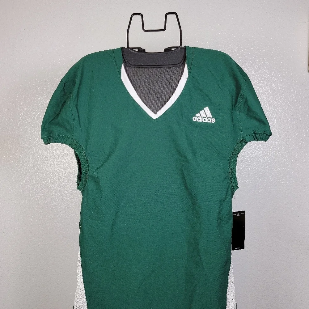 Adidas Green‎ Athletic Football Player Jersey